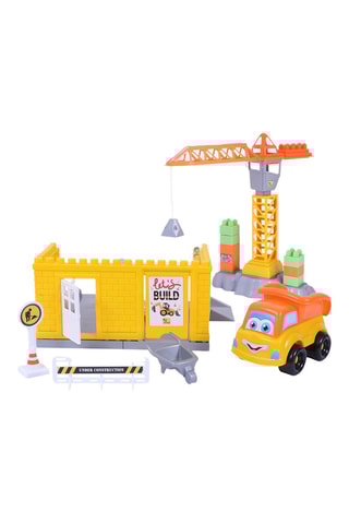 Set costruzioni con gru - 44 pezzi