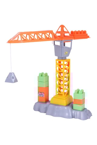 Set costruzioni con gru - 44 pezzi