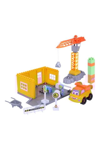 Set costruzioni con gru - 44 pezzi