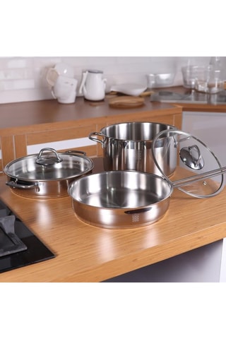 5-delige Roestvrijstalen Pannenset Serenk Modernist