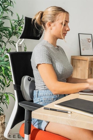 Massaggiatore Shiatsu termico per schiena - Grigio