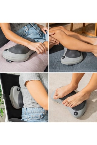 Massaggiatore Shiatsu termico per schiena - Grigio