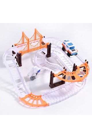 Circuito di auto a tema spazio - 39 pezzi - Da 3 anni