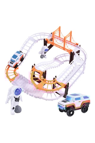 Circuito di auto a tema spazio - 39 pezzi - Da 3 anni