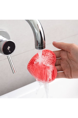 Guanto pulitore per pennelli in silicone  - Rosso