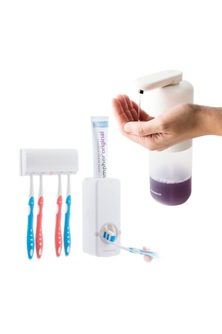 Distributore di dentifricio e distributore di sapone in silicone - 350 ml