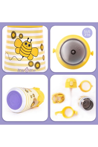 Bottiglia termica in acciaio inossidabile Milk&Moo Bee - 36 cl