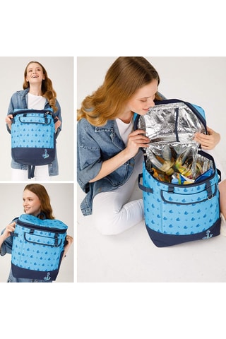 Rugtas Anemoss Sailboat - Blauw