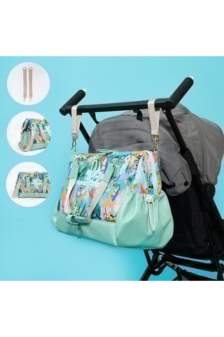 Portaoggetti per passeggino Milk&Moo Jungle Friends - Verde