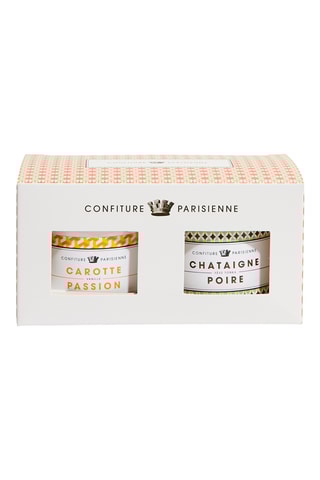 Coffret confitures châtaigne poire et carotte passion - 2 produits