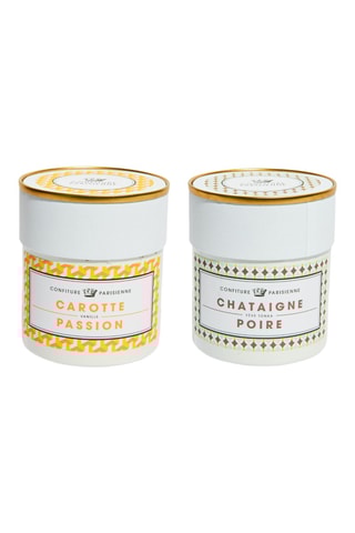 Coffret confitures châtaigne poire et carotte passion - 2 produits