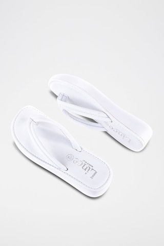 Tongs en cuir - Blanc