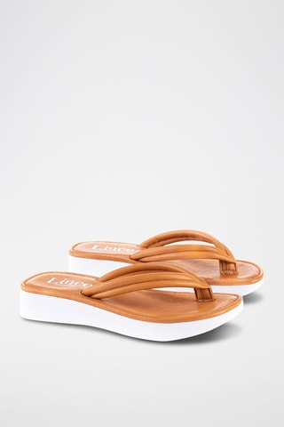 Tongs en cuir - Marron