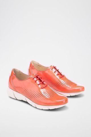 Derbys en cuir - Corail