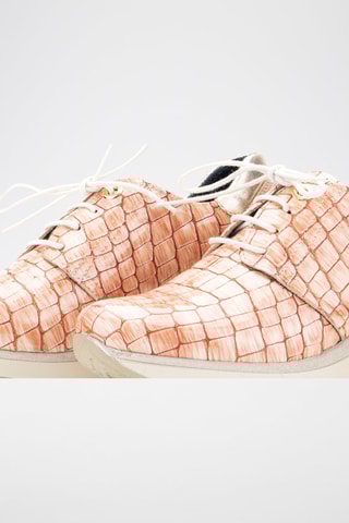 Derbys compensés en cuir - Saumon