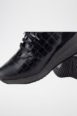 Derbys compensés en cuir - Noir