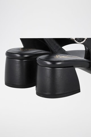 Sandales à talons en cuir Selma - Noir