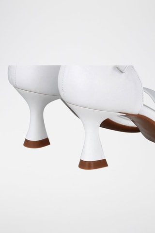 Sandales à talons en cuir Saray - Blanc