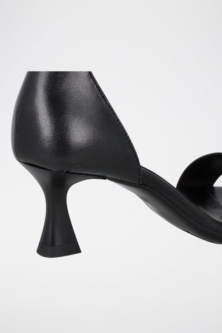 Sandales à talons en cuir Saray - Noir