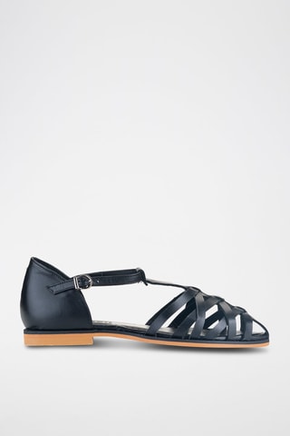 Sandales en cuir - Noir