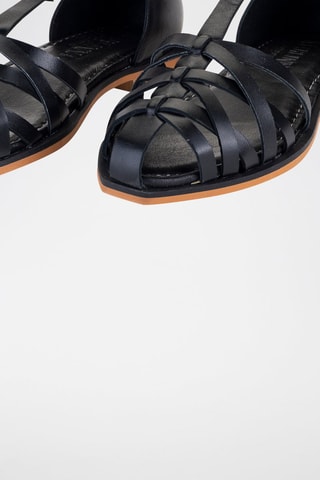 Sandales en cuir - Noir