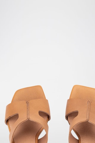 Mules en cuir Sindi - Camel