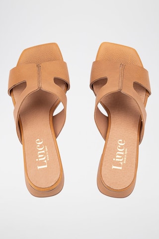 Mules en cuir Sindi - Camel