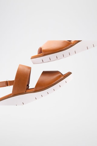 Sandales plateformes en cuir Velvet - Camel