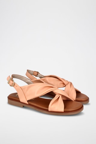 Sandales en cuir Florencia - Abricot