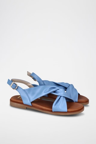 Sandales en cuir Florencia - Bleu