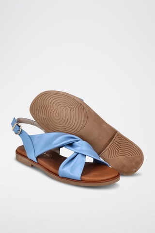 Sandales en cuir Florencia - Bleu