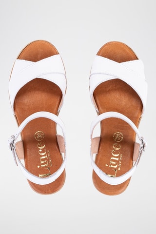 Sandales à talons en cuir Velvet - Blanc