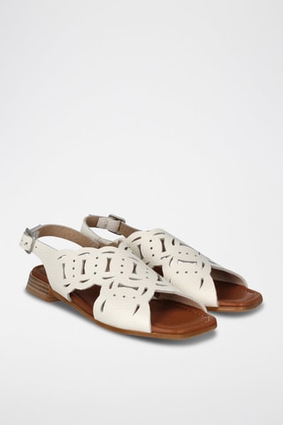 Sandales en cuir - Blanc