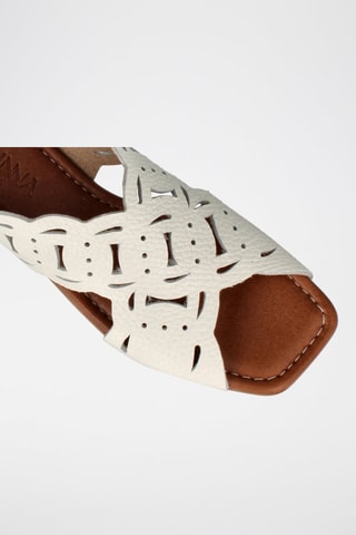 Sandales en cuir - Blanc