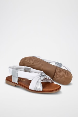 Sandales en cuir Florencia - Argenté