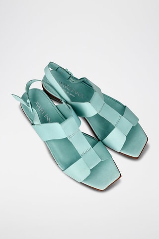 Sandales en cuir - Bleu