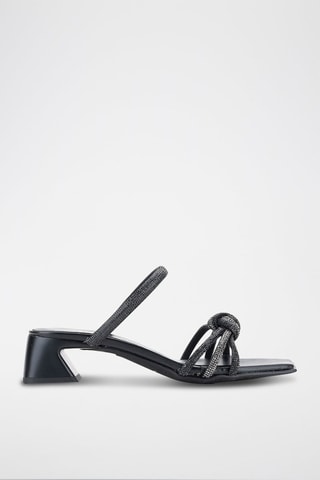 Mules à talons - Noir