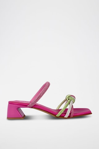 Mules à talons - Rose