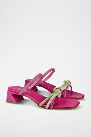 Mules à talons - Rose