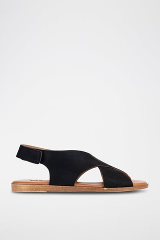 Sandales en nubuck - Noir