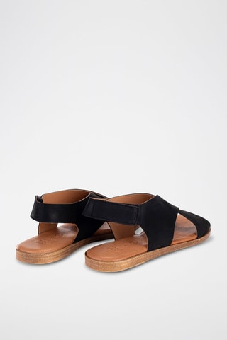 Sandales en nubuck - Noir