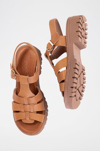 Sandales en cuir - Camel