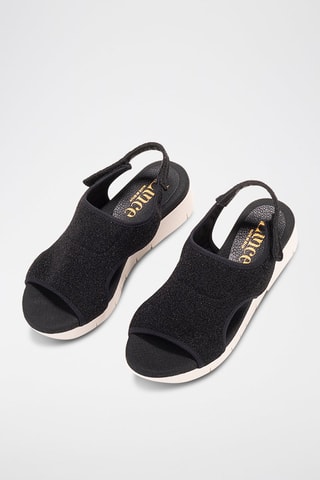 Sandales en cuir - Noir