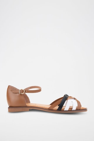 Sandales en cuir - Marron