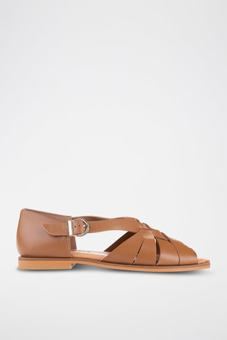 Sandales en cuir - Marron