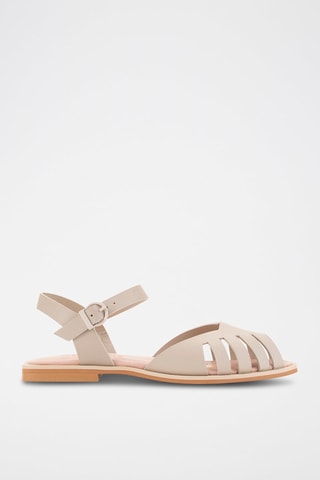 Sandales en cuir - Beige