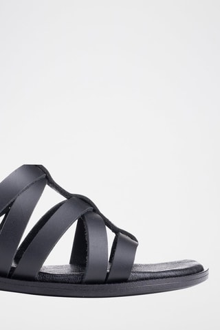 Sandales en cuir - Noir