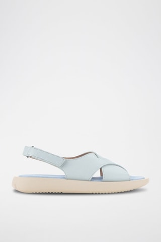 Sandales plateformes en cuir Sindi - Ciel