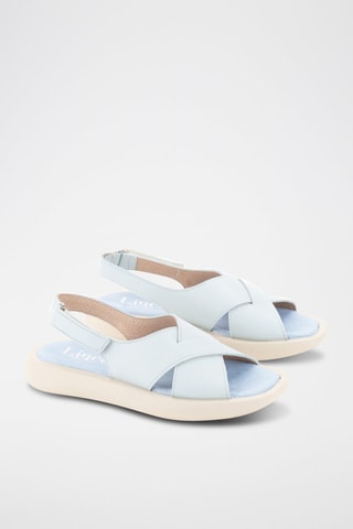 Sandales plateformes en cuir Sindi - Ciel