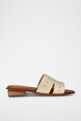 Mules en cuir Florencia - Beige